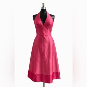 Bella Formals Pink Halter Dress – Size 6 – Elegant A-Line – $87